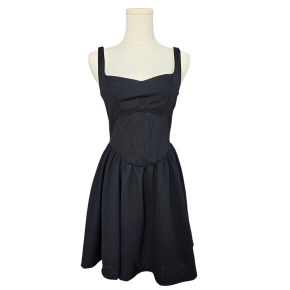 SHEIN Black Corset Mini Dress - Picture 5 of 6